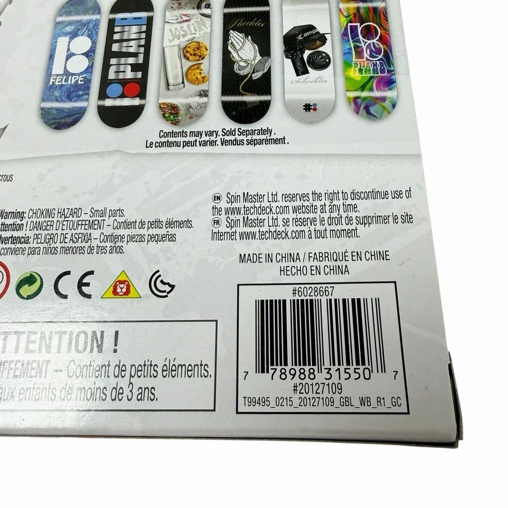 Tech Deck Sk8Shop Bonus Pack 6 Mini Finger Skateboards Plan B Limited Edition